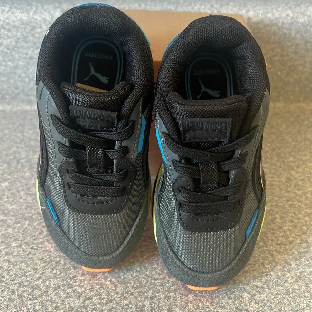 Puma Kids Shoes - Black and Orange